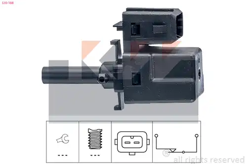 ключ, задействане на съединителя (Geschwindigkeitsregelanlag KW 510 188