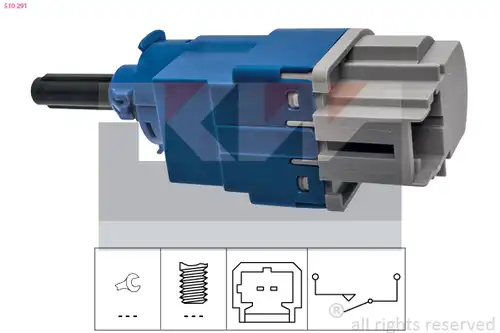 ключ, задействане на съединителя (Geschwindigkeitsregelanlag KW 510 291