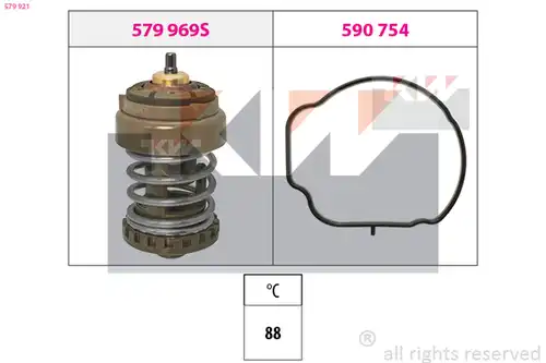 термостат, охладителна течност KW 579 921