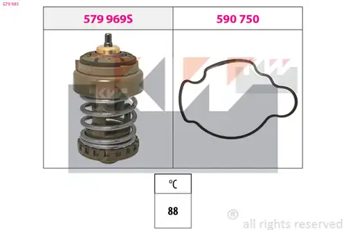 термостат, охладителна течност KW 579 981