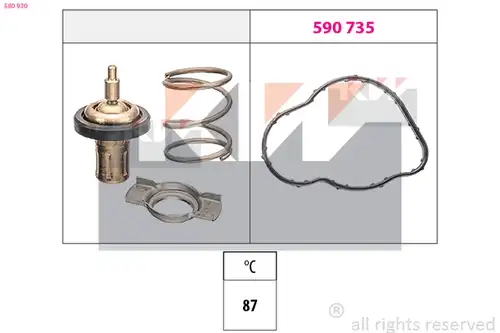 термостат, охладителна течност KW 580 930