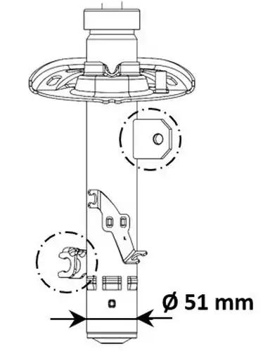 амортисьор KYB 3338004