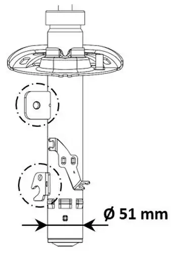 амортисьор KYB 3338055