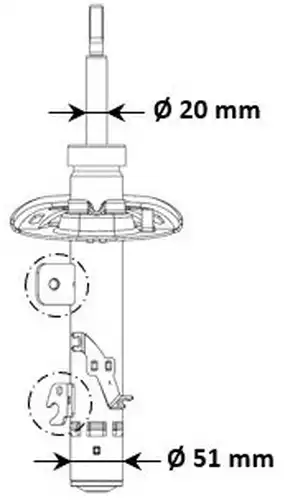 амортисьор KYB 3338057