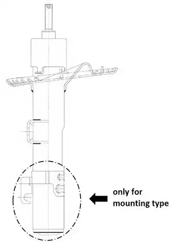 амортисьор KYB 335607