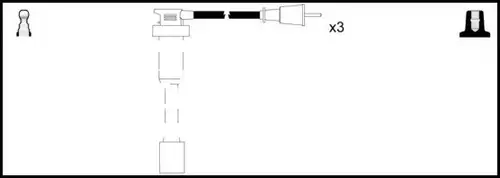 комплект запалителеи кабели LEMARK HOES1015