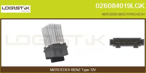 съпротивление, вентилатор за вътрешно пространство LGK 026084019LGK