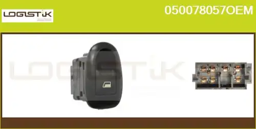 ключ(бутон), стъклоповдигане LGK 050078057OEM