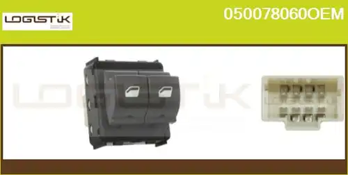 ключ(бутон), стъклоповдигане LGK 050078060OEM