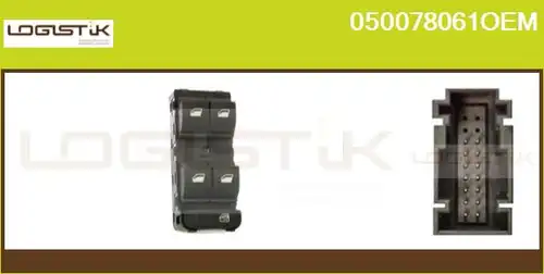 ключ(бутон), стъклоповдигане LGK 050078061OEM