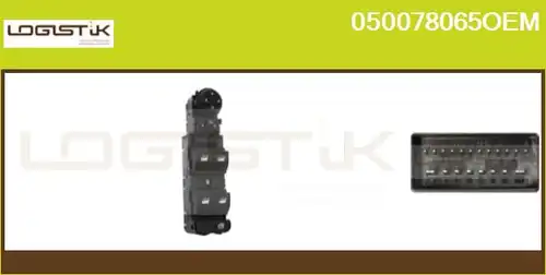 ключ(бутон), стъклоповдигане LGK 050078065OEM