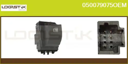 ключ(бутон), стъклоповдигане LGK 050079075OEM