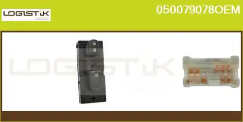 ключ(бутон), стъклоповдигане LGK 050079078OEM