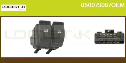 ключ(бутон), стъклоповдигане LGK 050079087OEM