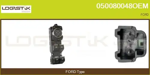 ключ(бутон), стъклоповдигане LGK 050080048OEM