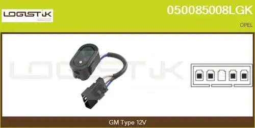 ключ(бутон), стъклоповдигане LGK 050085008LGK