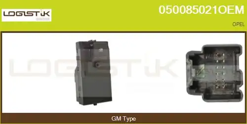 ключ(бутон), стъклоповдигане LGK 050085021OEM