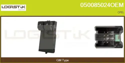 ключ(бутон), стъклоповдигане LGK 050085024OEM