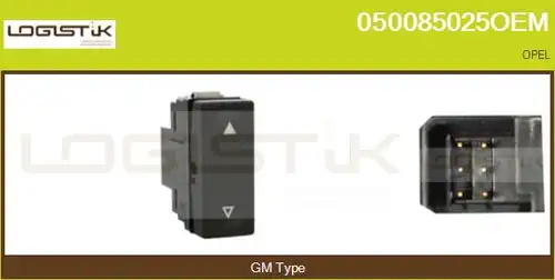 ключ(бутон), стъклоповдигане LGK 050085025OEM