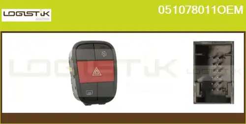 ключ за аварийни мигачи LGK 051078011OEM