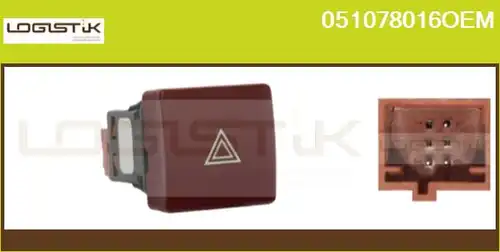 ключ за аварийни мигачи LGK 051078016OEM