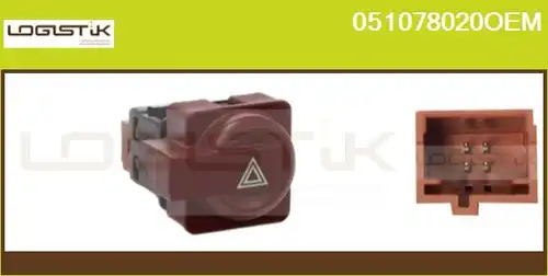 ключ за аварийни мигачи LGK 051078020OEM