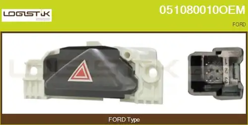 ключ за аварийни мигачи LGK 051080010OEM