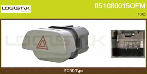 ключ за аварийни мигачи LGK 051080015OEM