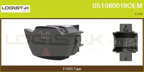 ключ за аварийни мигачи LGK 051080018OEM