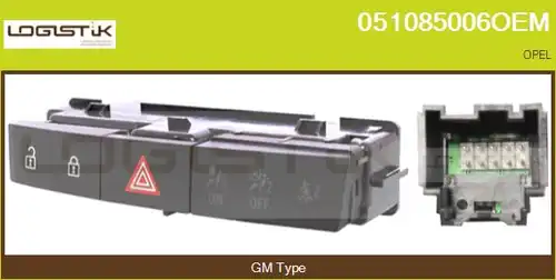 ключ за аварийни мигачи LGK 051085006OEM