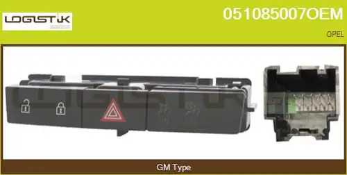 ключ за аварийни мигачи LGK 051085007OEM