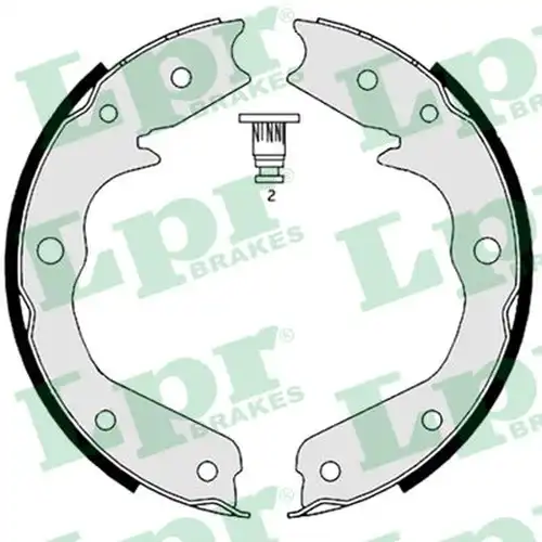 комплект спирачна челюст, ръчна спирачка LPR 08970