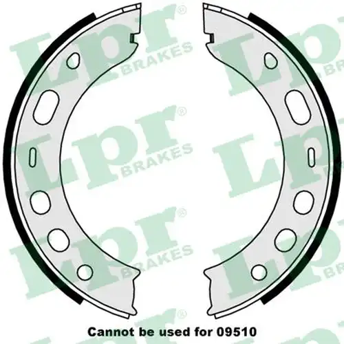комплект спирачна челюст, ръчна спирачка LPR 09000