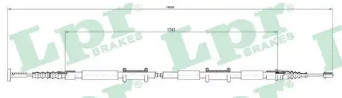 жило за ръчна спирачка LPR C0026B