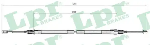 жило за ръчна спирачка LPR C0057B
