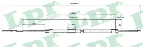 жило за ръчна спирачка LPR C0076B