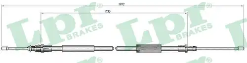 жило за ръчна спирачка LPR C0107B