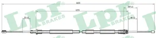 жило за ръчна спирачка LPR C0118B