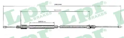 жило за ръчна спирачка LPR C0120B