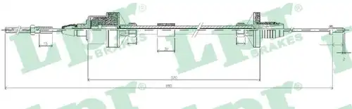 въжен механизъм, задействане на съединителя LPR C0122C