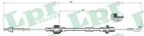 въжен механизъм, задействане на съединителя LPR C0126C