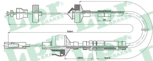 въжен механизъм, задействане на съединителя LPR C0151C