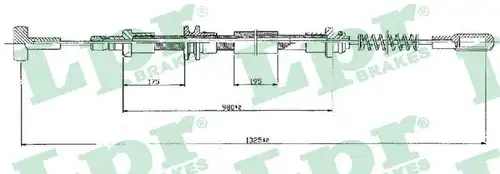 жило за ръчна спирачка LPR C0160B