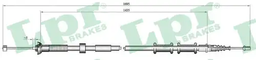 жило за ръчна спирачка LPR C0180B