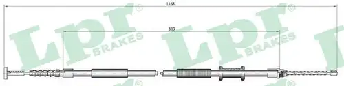 жило за ръчна спирачка LPR C0191B