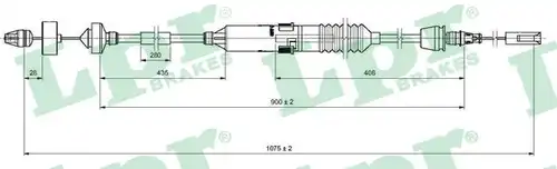 въжен механизъм, задействане на съединителя LPR C0198C