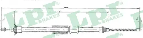 жило за ръчна спирачка LPR C0200B