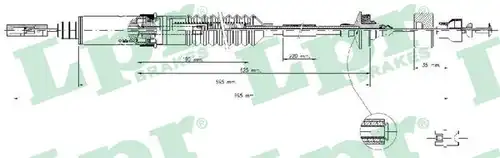 въжен механизъм, задействане на съединителя LPR C0242C