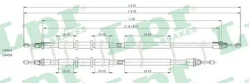 жило за ръчна спирачка LPR C0249B