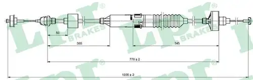 въжен механизъм, задействане на съединителя LPR C0260C